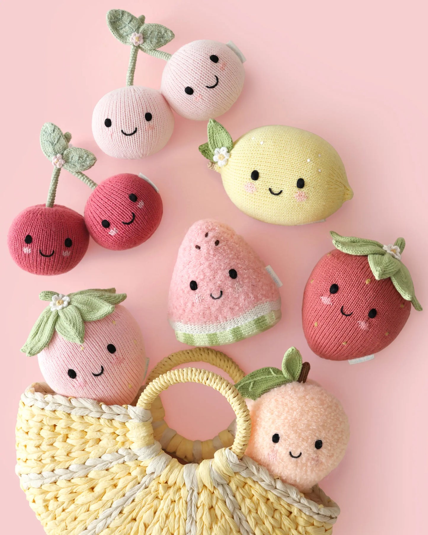 Baby Watermelon Hand-Knit Plush