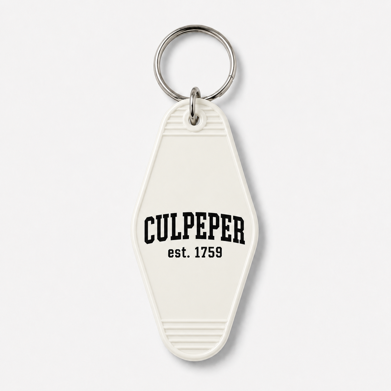 Culpeper Hotel Key Tag in White