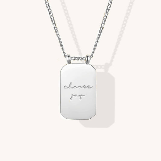 Choose Joy Necklace in Silver