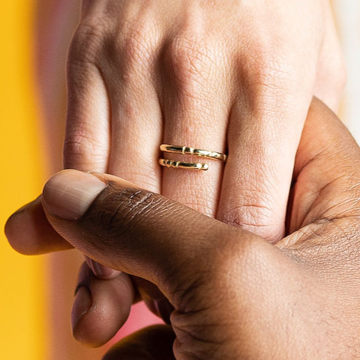Morse Code Ring - Patterned | FRIENDSHIP: Friendship