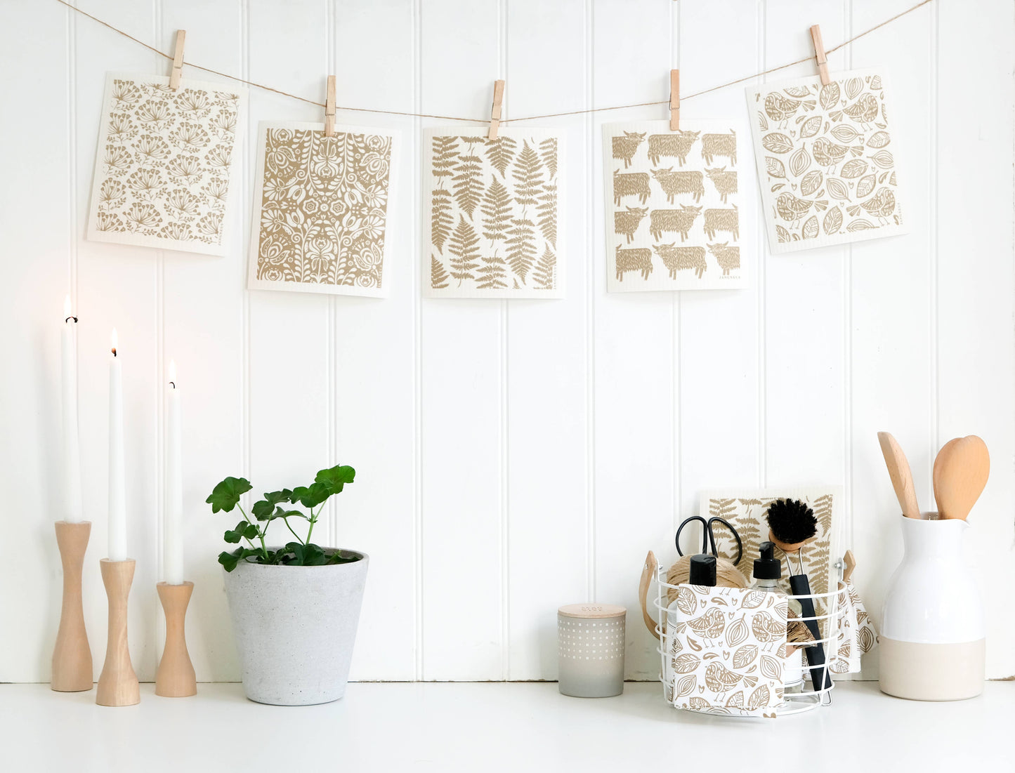 Swedish Dishcloth - Highland Cow