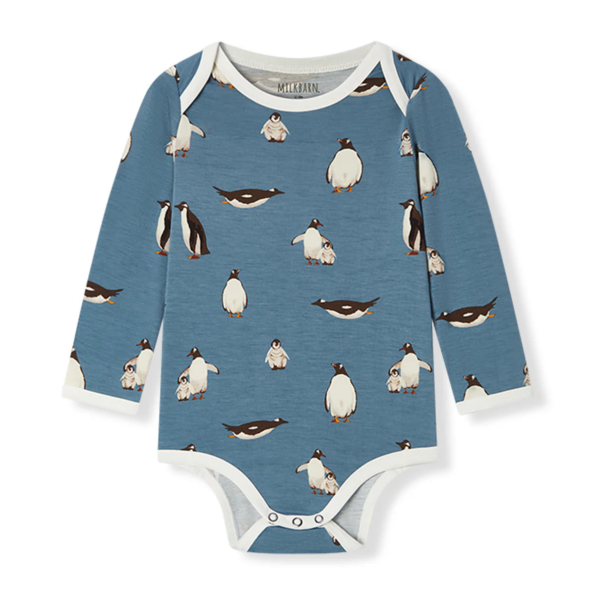 Luxe Stretch Long Sleeve One Piece in Penguins