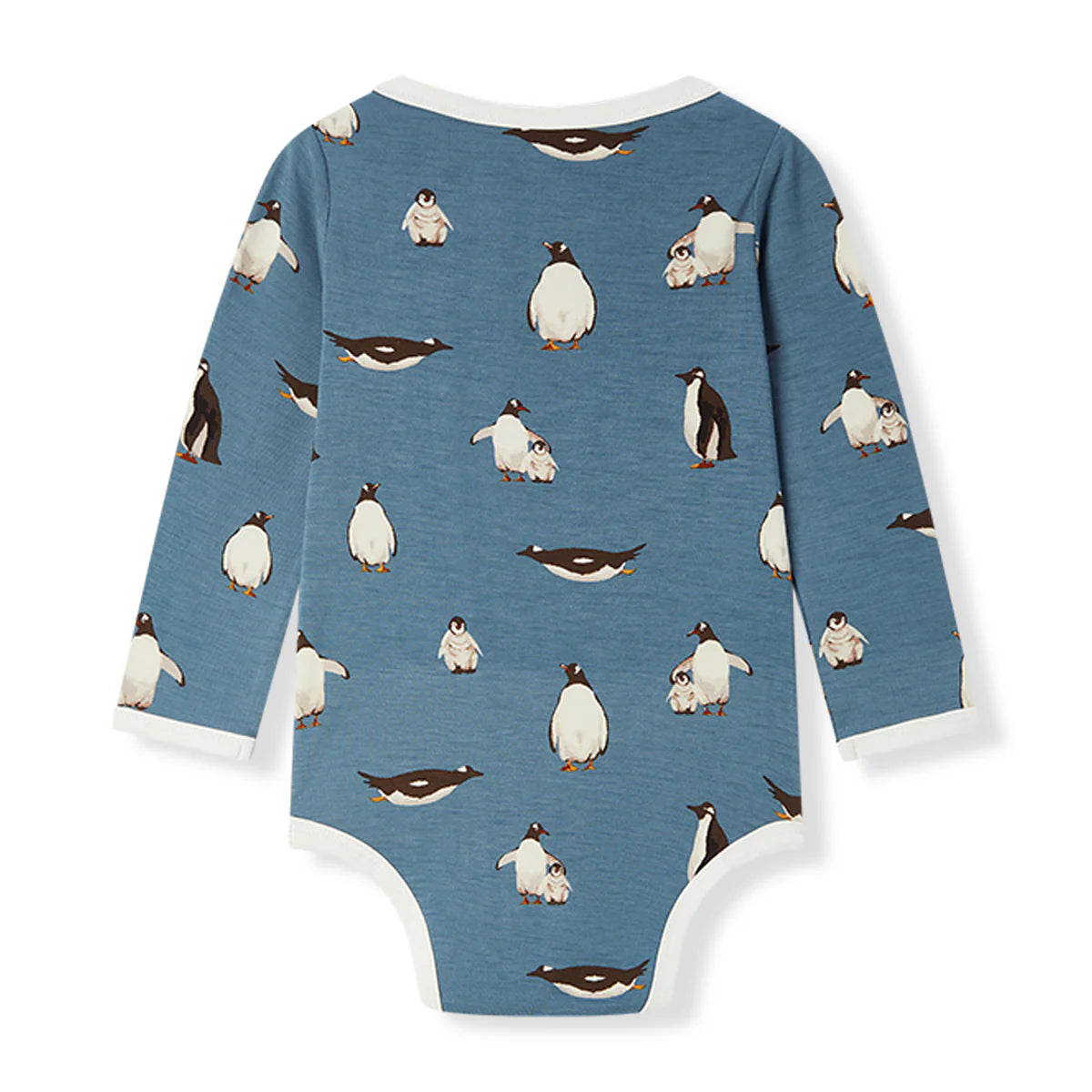 Luxe Stretch Long Sleeve One Piece in Penguins