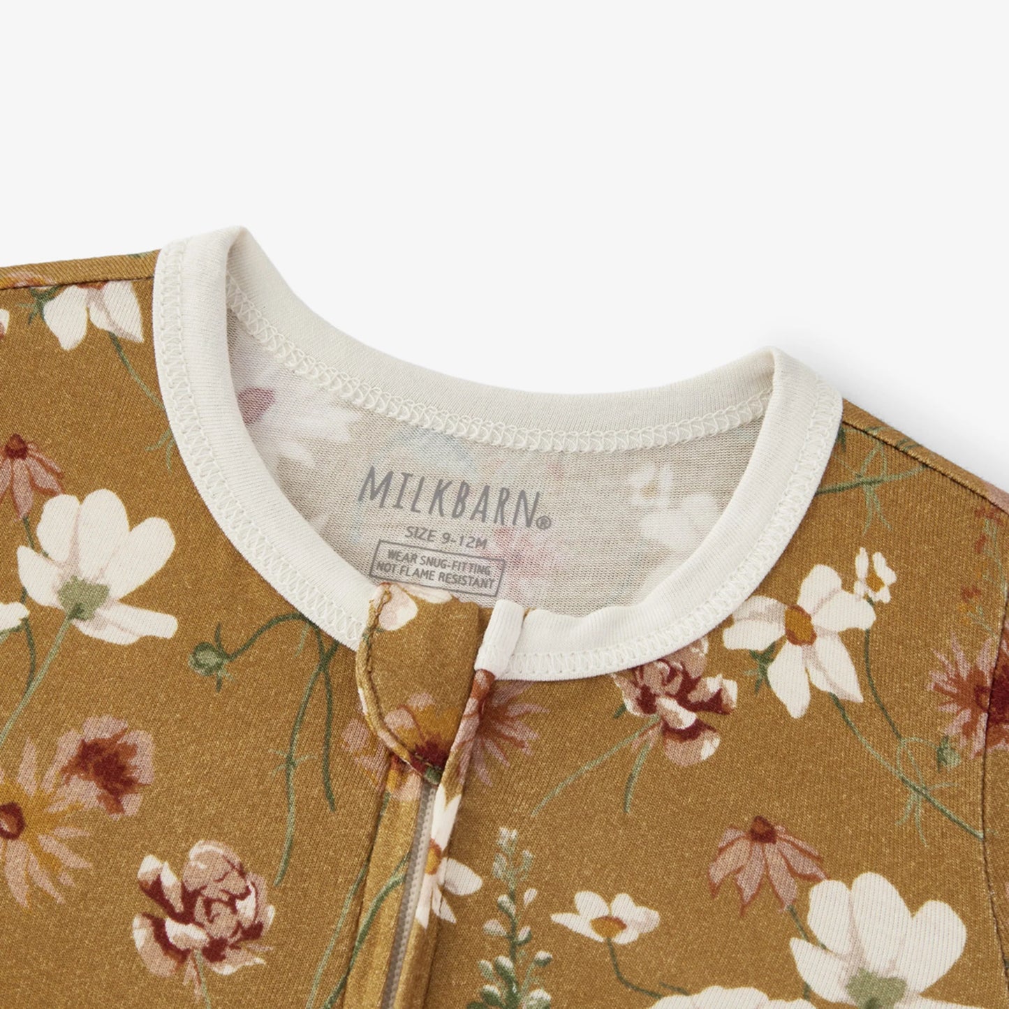 Luxe Stretch Zipper Pajama in Wildflower