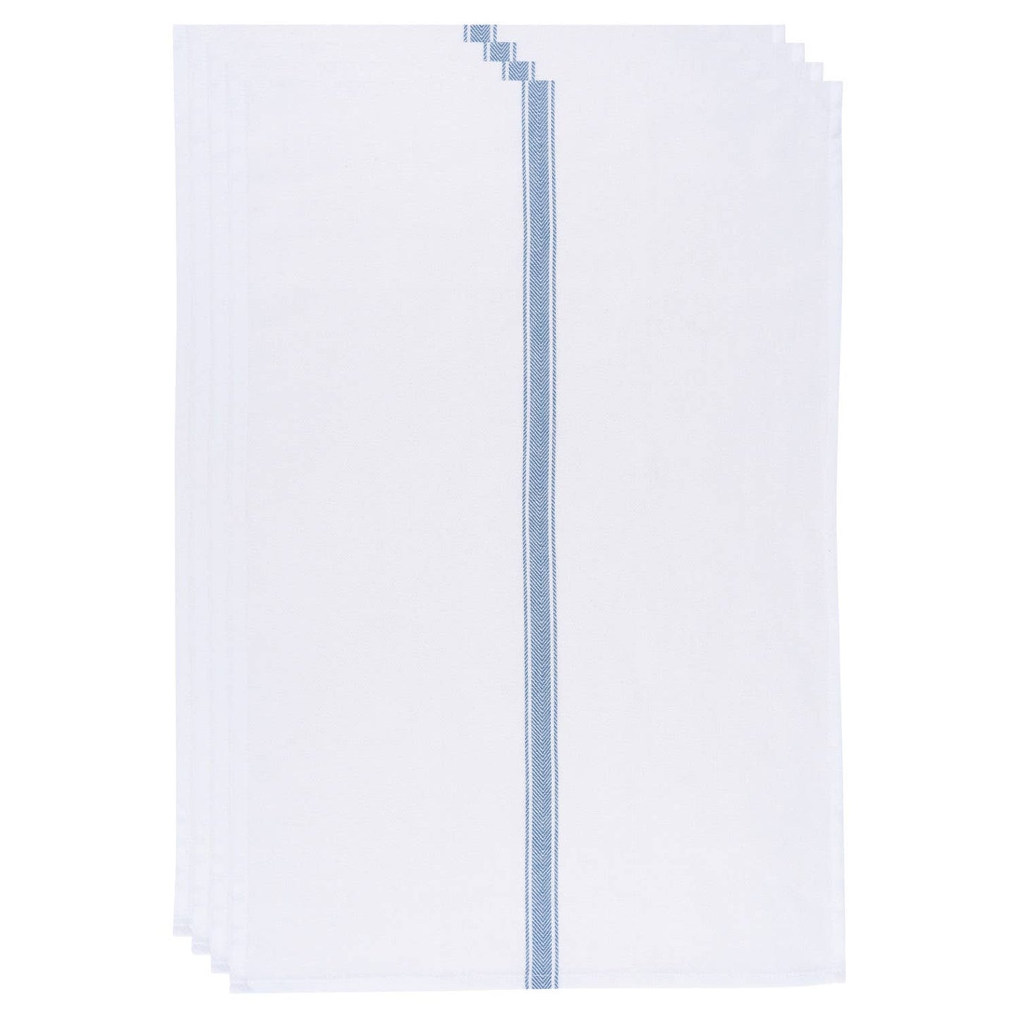 Brooklyn Stripe Delft Blue Dishtowels Set of 4