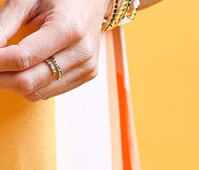 Morse Code Ring - Patterned | FRIENDSHIP: Friendship