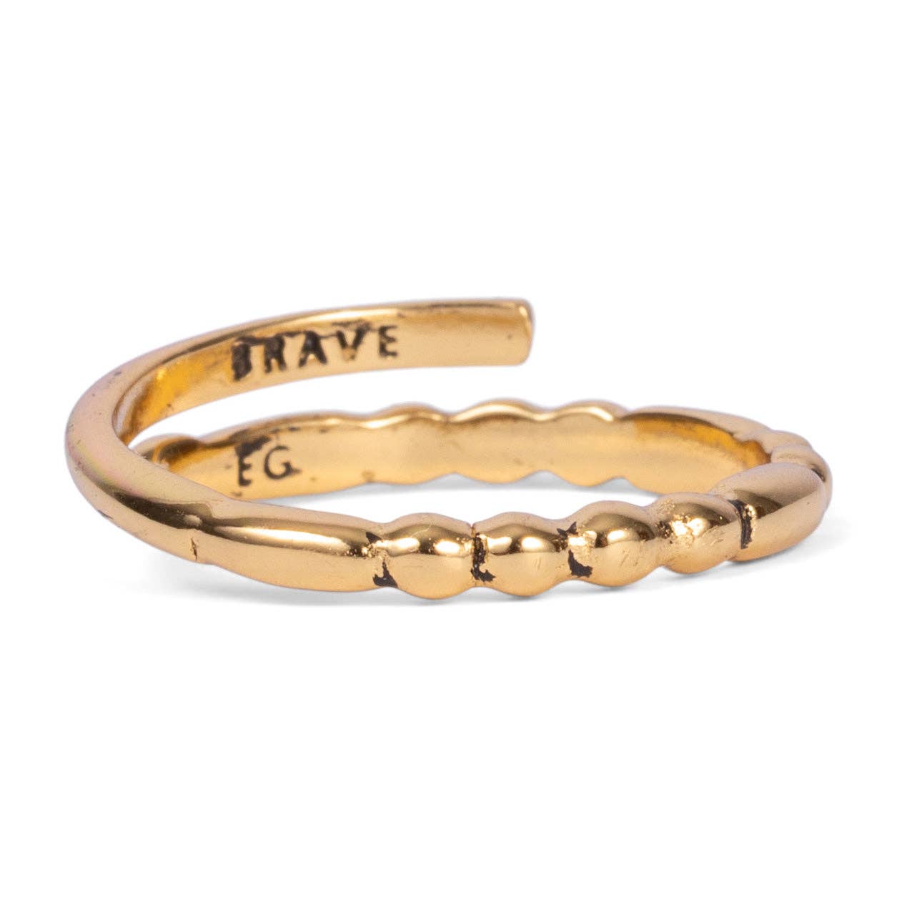 Morse Code Ring - Patterned | BRAVE: Brave