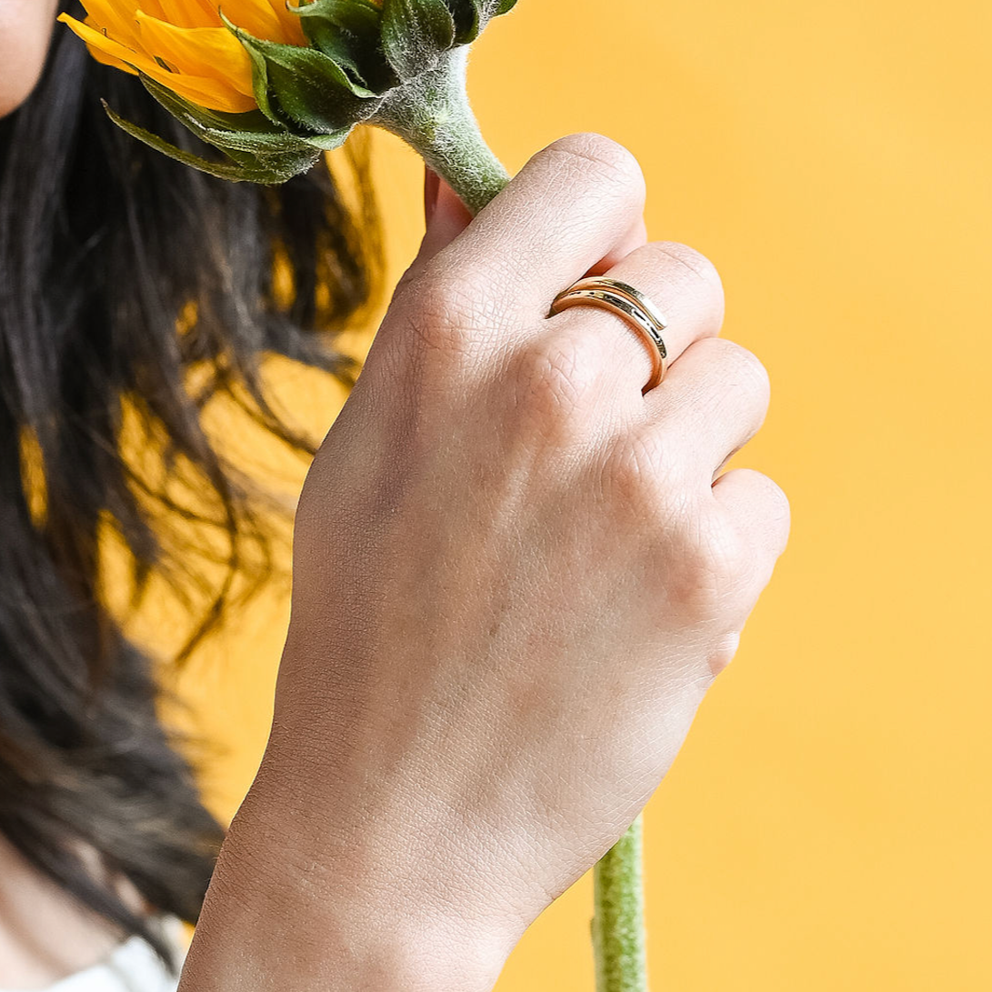 Morse Code Ring - Stamped | MAMA: Mama