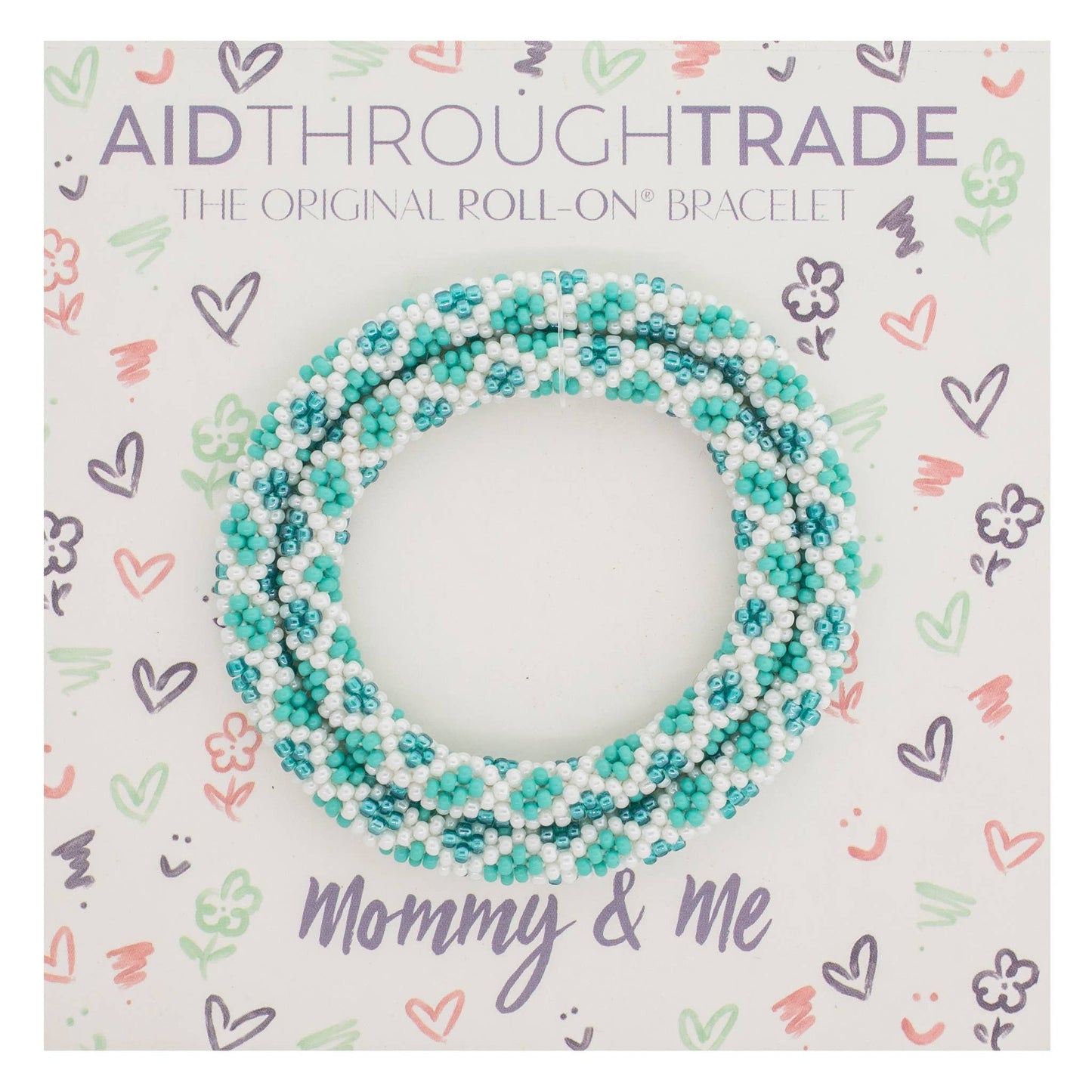 Mommy & Me Roll-On® Bracelets - Aquamarine