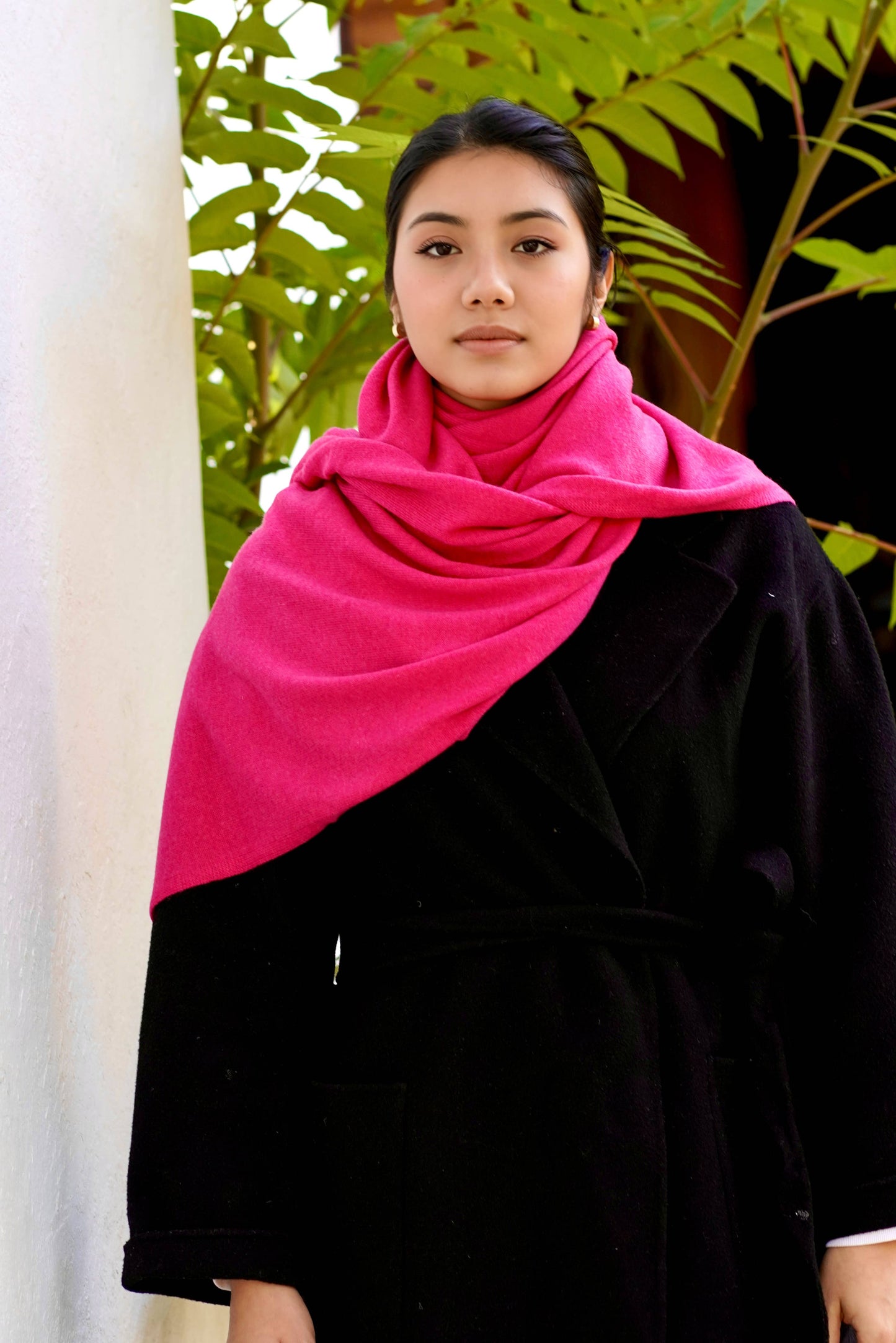 Cashmere Scarf/Wrap Fuschia