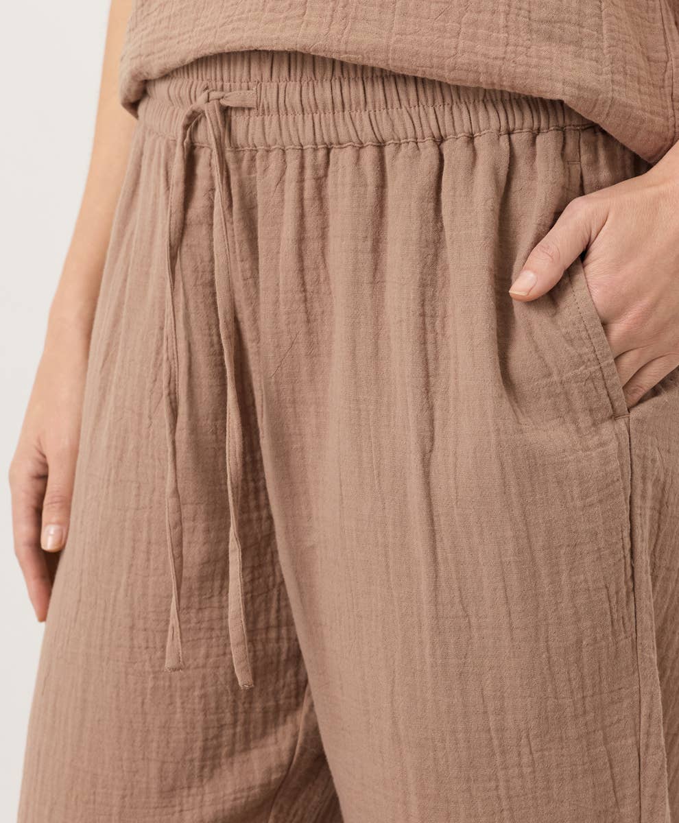 Women's Coastal Double Gauze Tapered Pull-On Pant