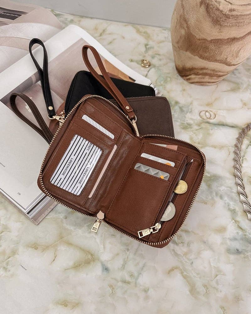 Eden Saddle Wallet in Saddle Chocolate