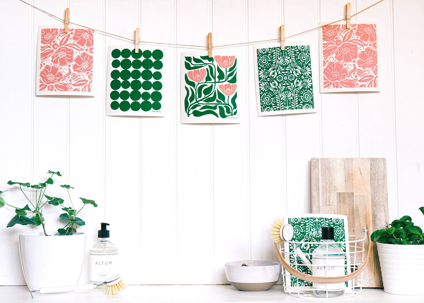 Swedish Dishcloth - Scandi Bloom