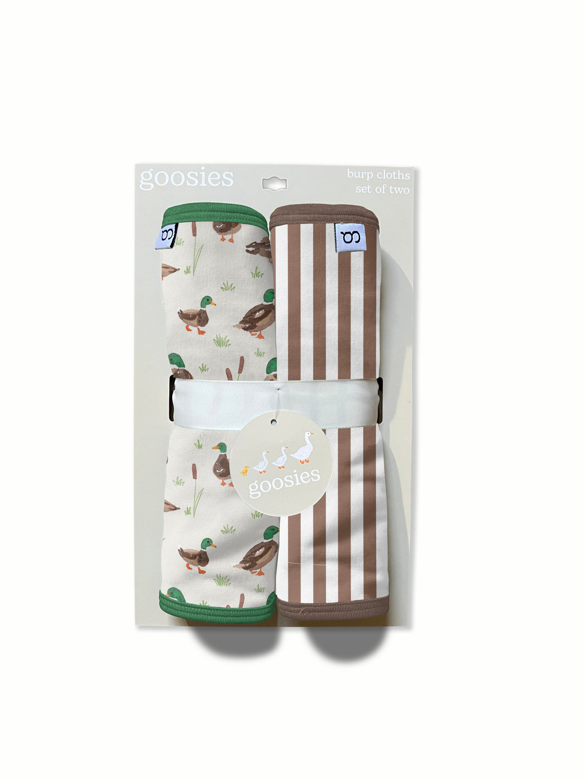 Burp Cloth Set in Mallard Drake