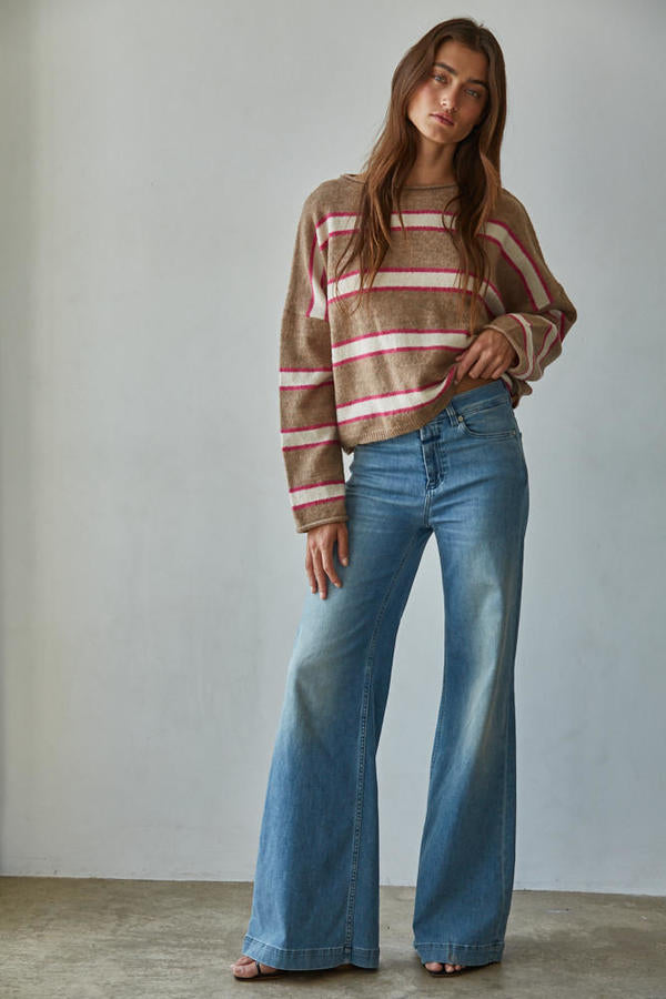 Vienne Sweater Top in Mocha