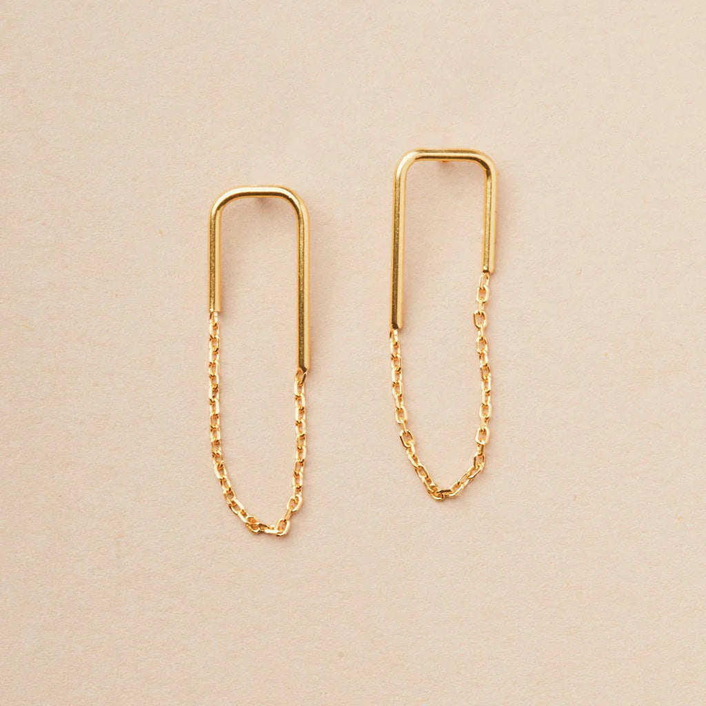Refined Earring Collection - Filament Stud in Gold