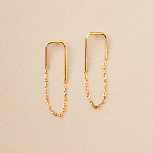 Refined Earring Collection - Filament Stud in Gold