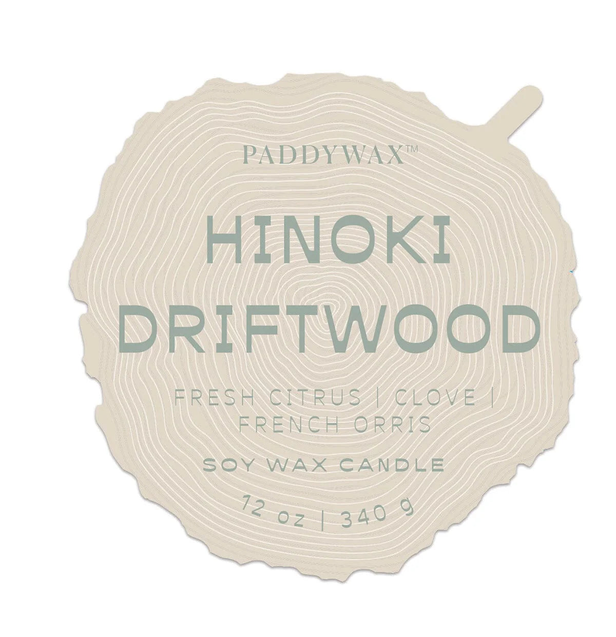 Grain Ceramic Wood Candle in Hinoki Wood