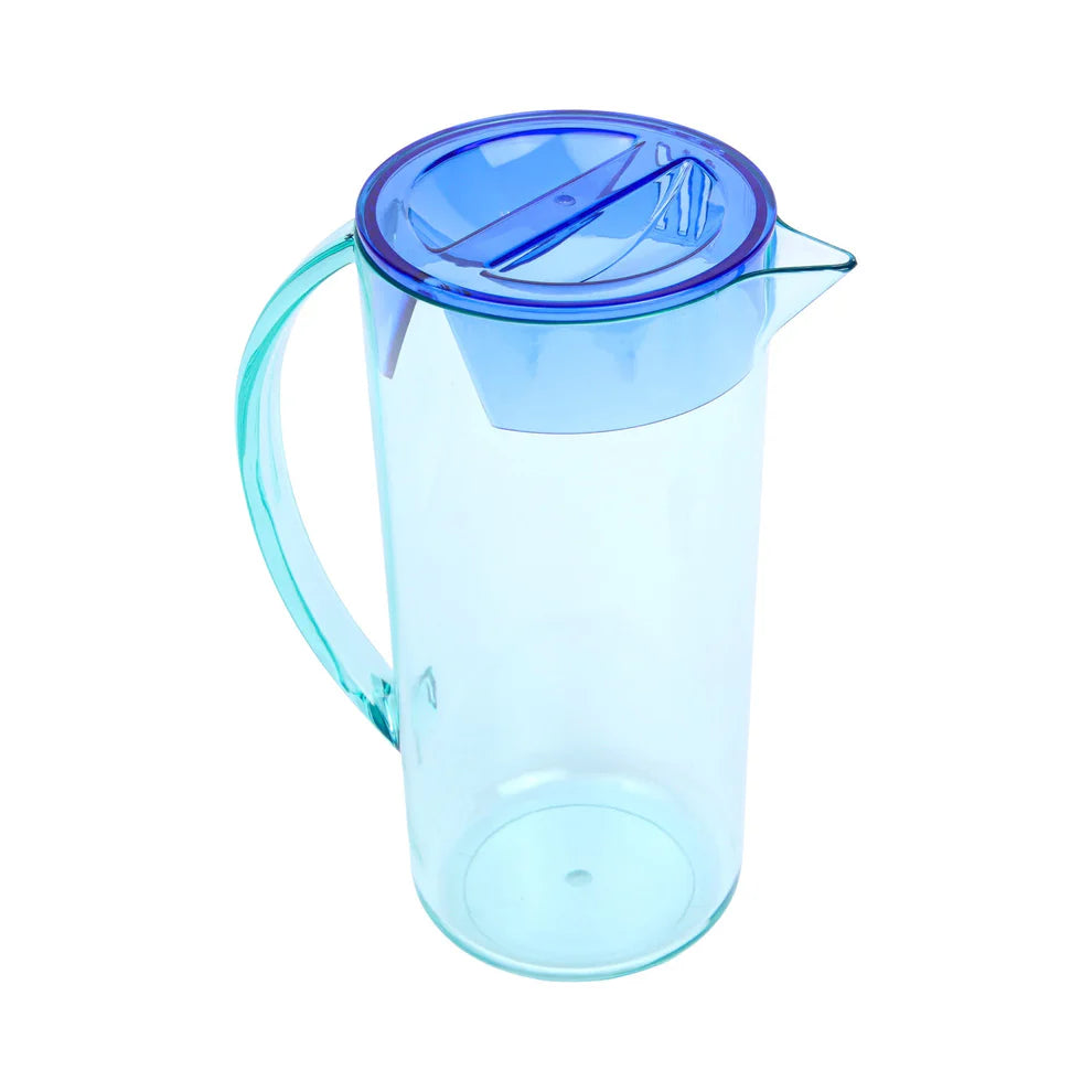 The Hobbes Pitcher in Mint + Cobalt