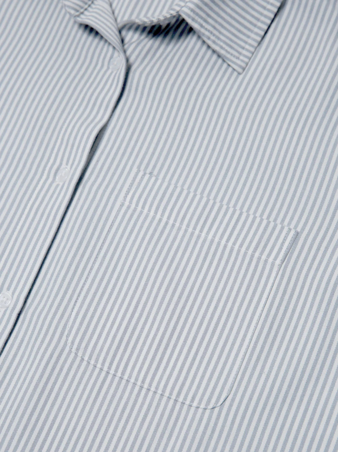 Harris Oversized Button Down Shirt in Blue and White Stripe