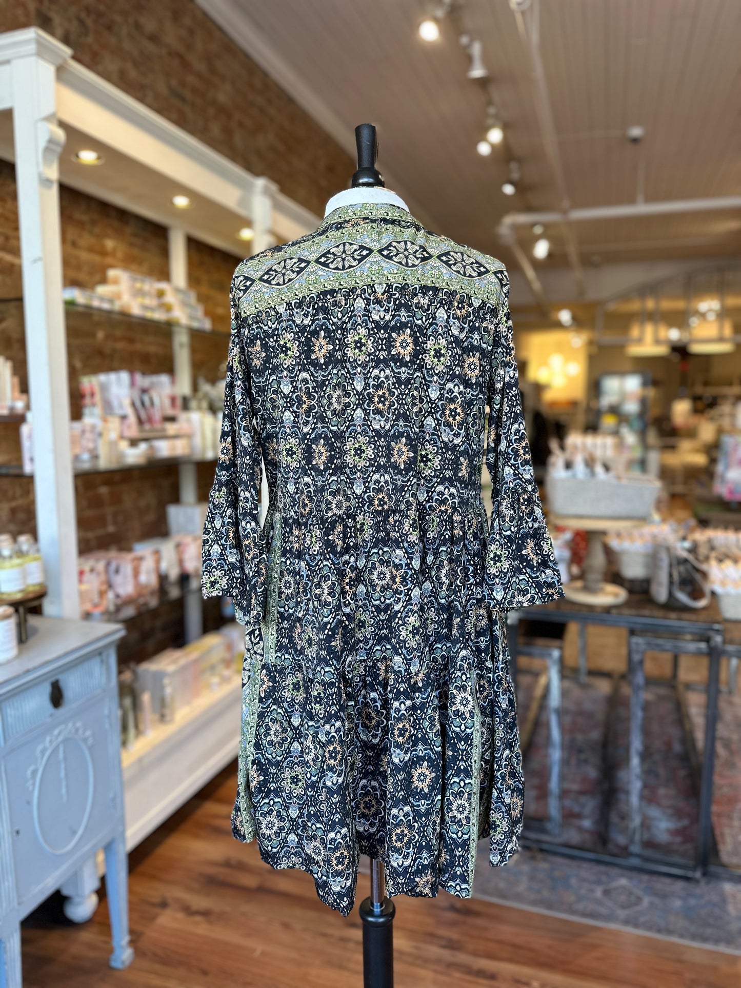 Short Tiered Dress in Black