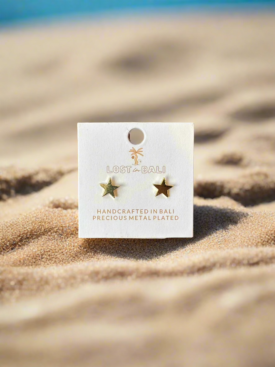 Stars Gold Earrings