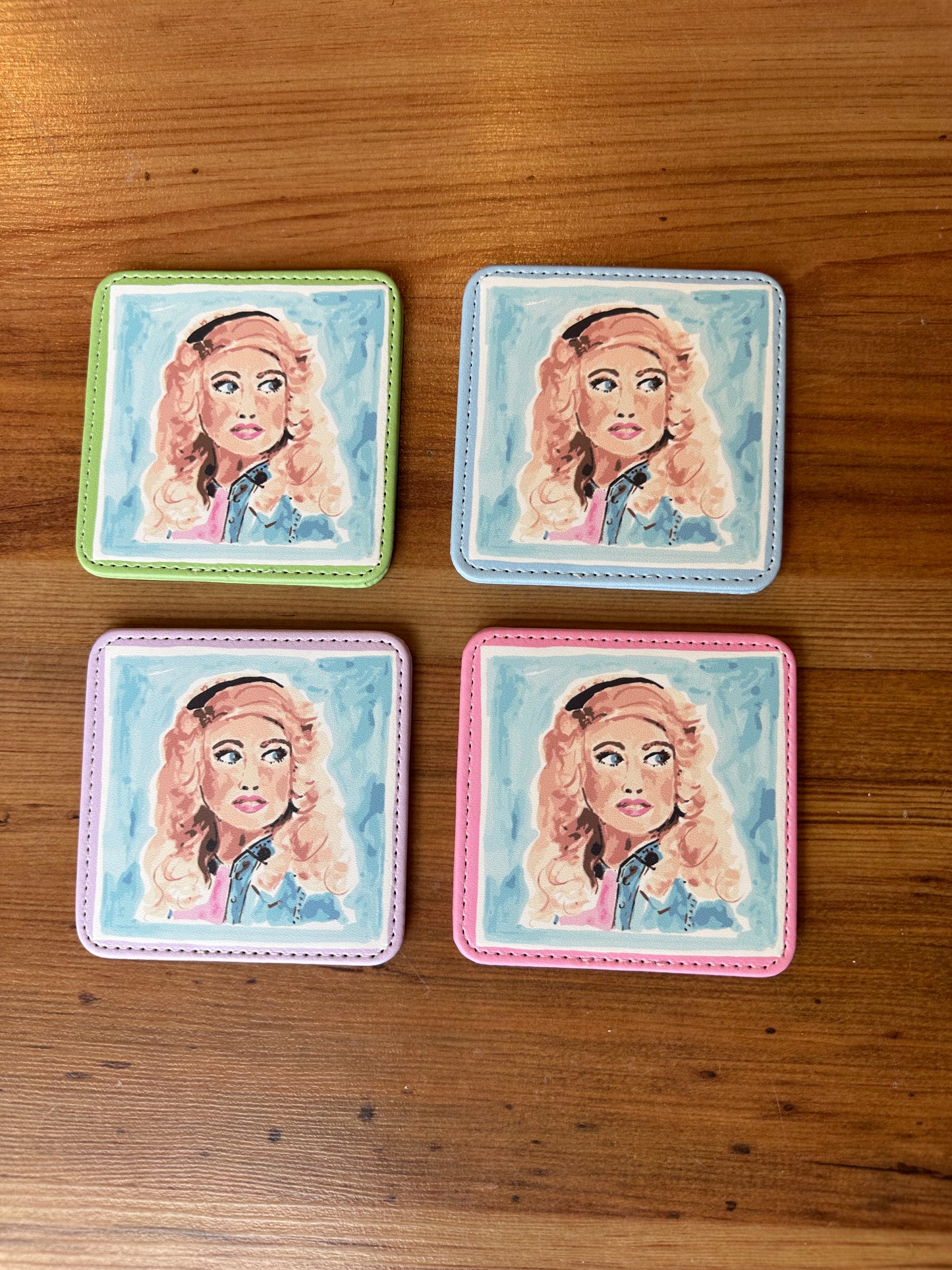 We Love Dolly Coaster (Set of 4)