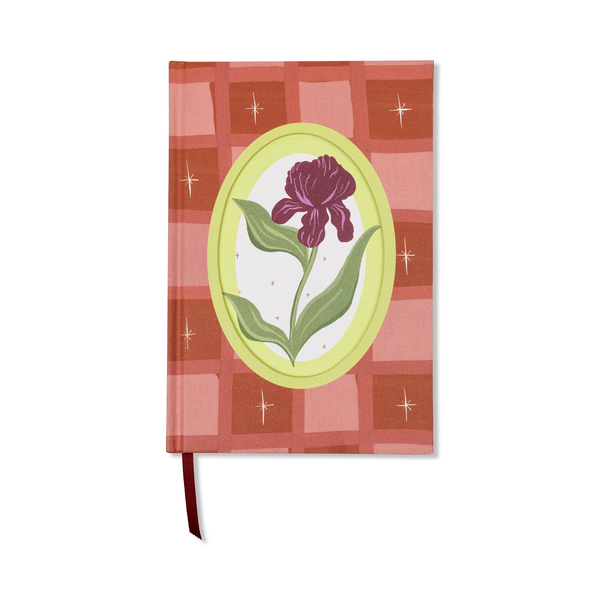 Framed Floral Journal in Iris
