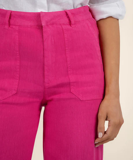 Topaz High Rise Wide Leg Pant (Fusha)