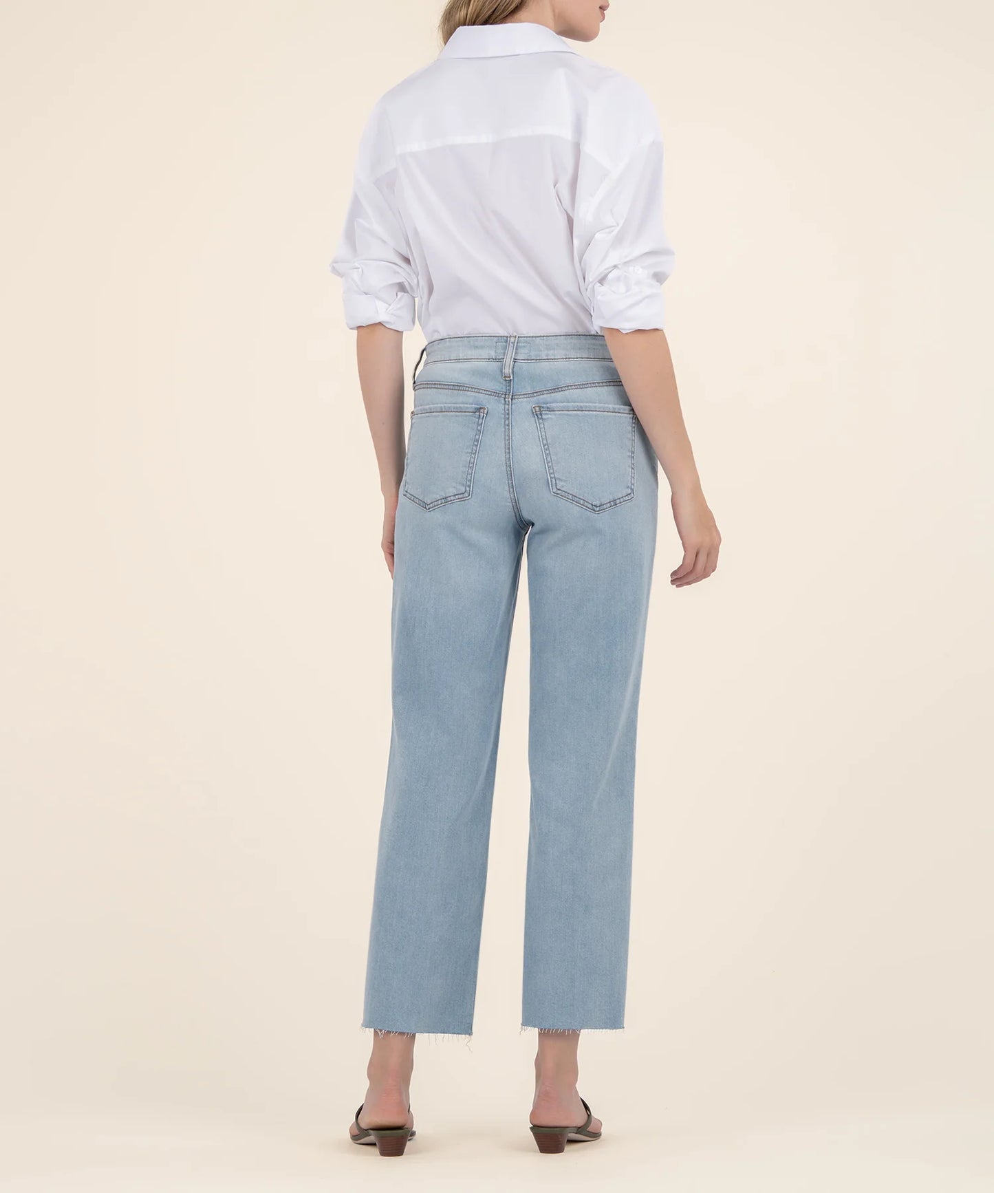 Charlotte High Rise culottes with Raw Hem (Block)