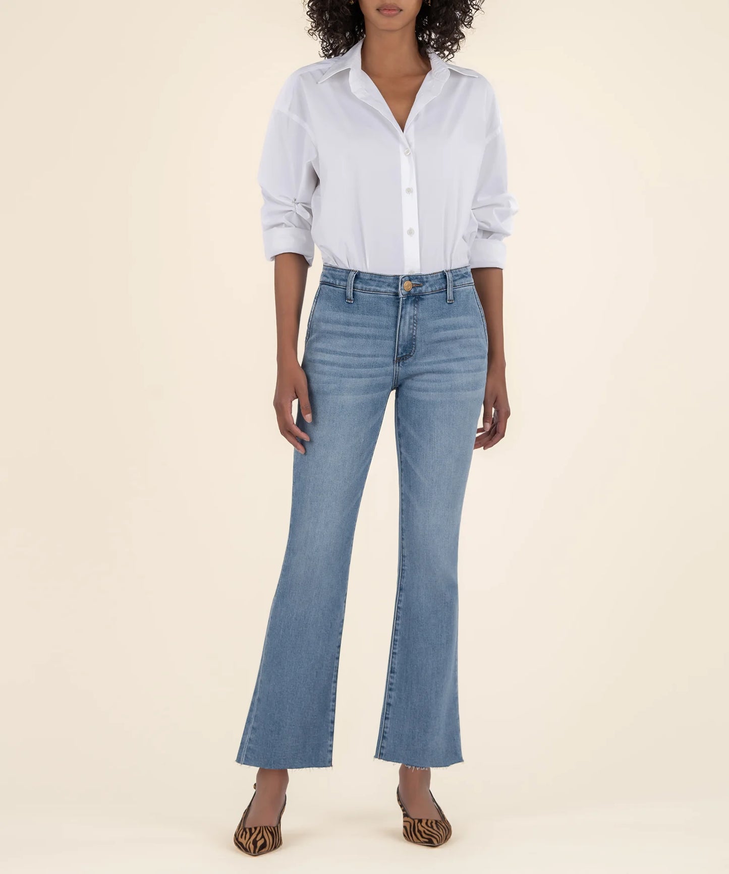Kelsey High Rise Ankle Flare (Motivation)