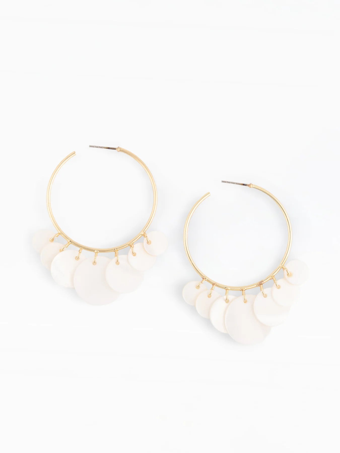 Marina Earrings in White