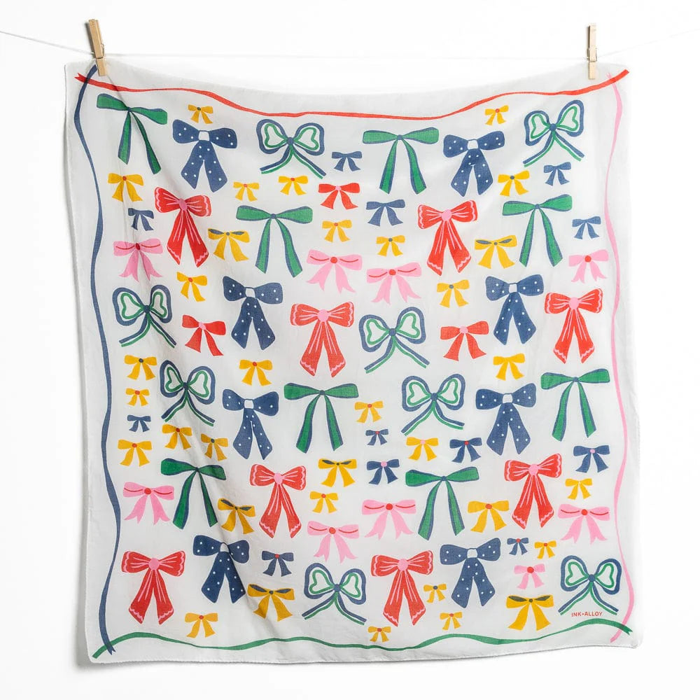 Olivia Scarf in Bow Print