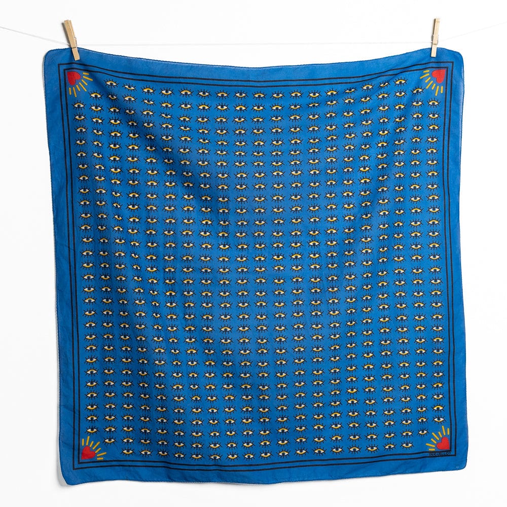 Olivia Scarf in Evil Eye Print