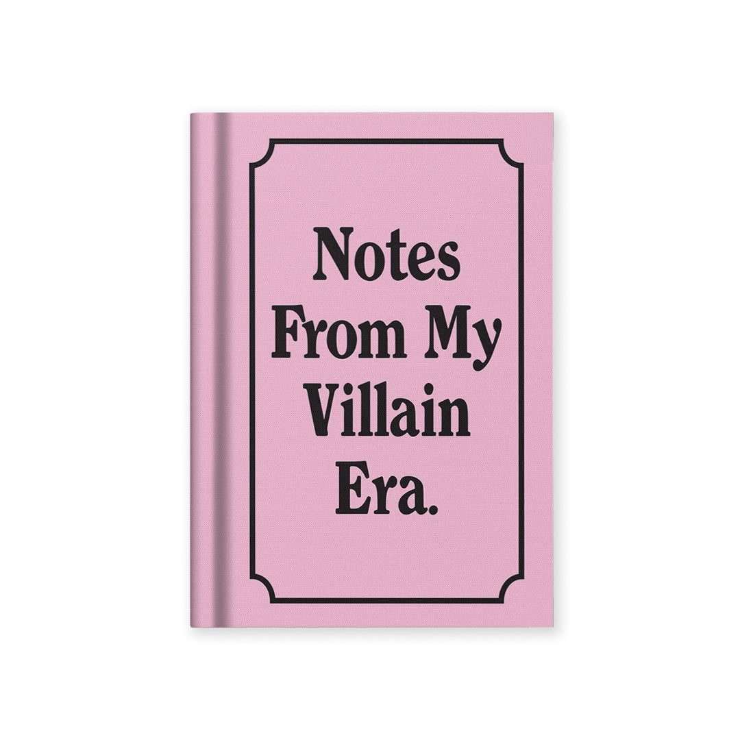 Notes from my Villain Era A7 Fabric Hardback Notebook