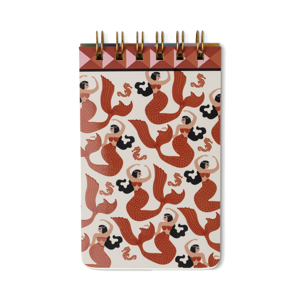 A Dopo Mermaid and Moon Twin Wire Notepad