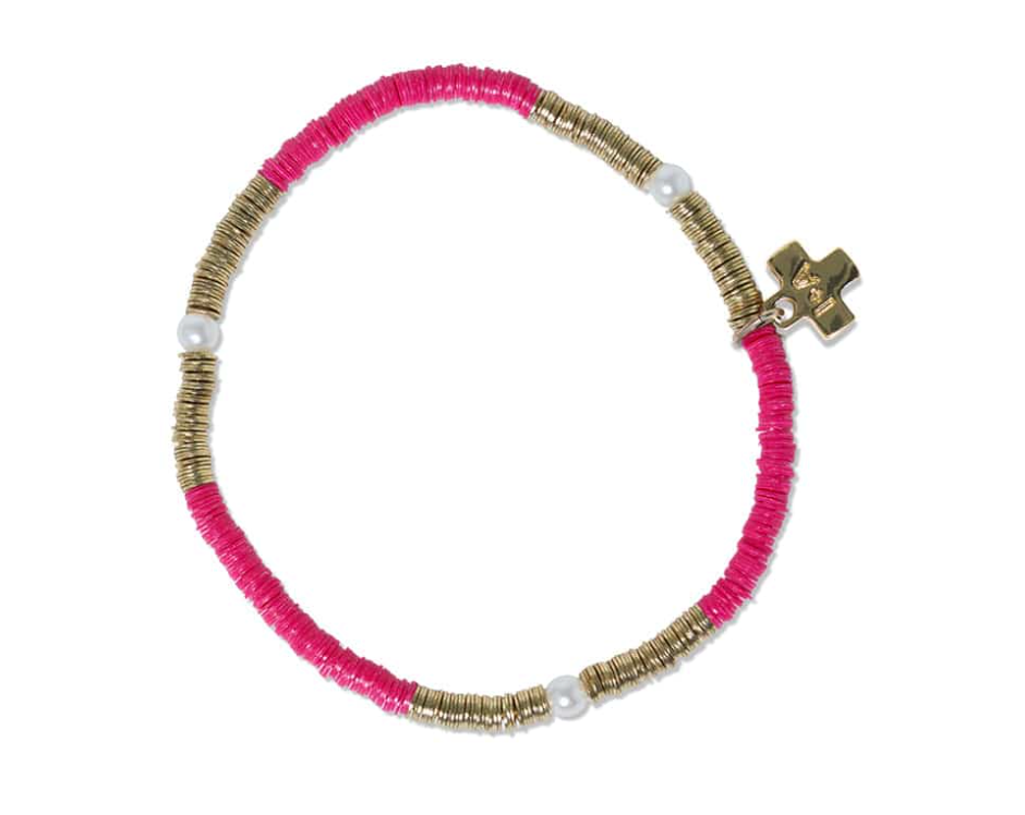 Rory Stretch Bracelet in Hot Pink