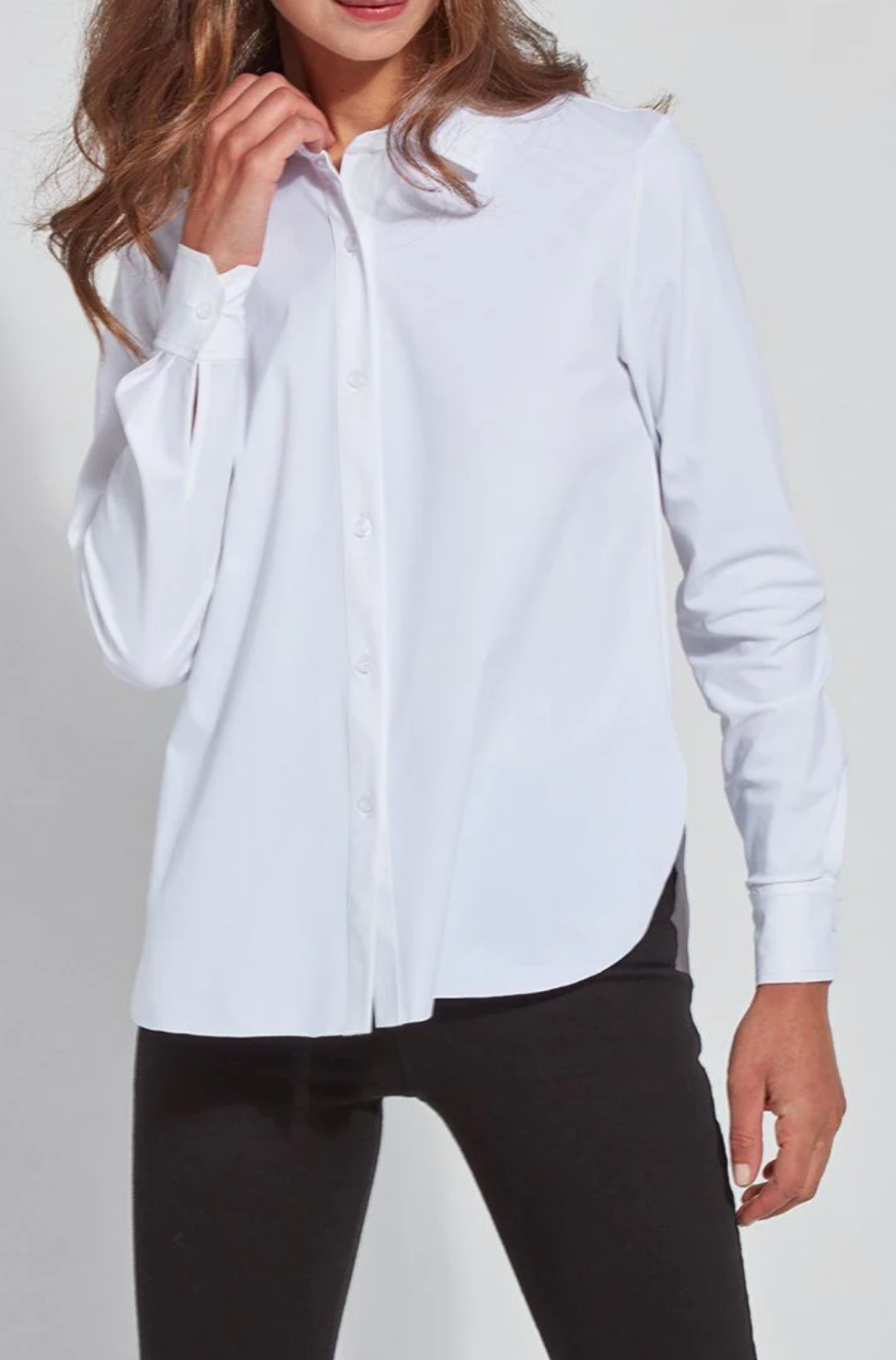 Connie Button Down in White