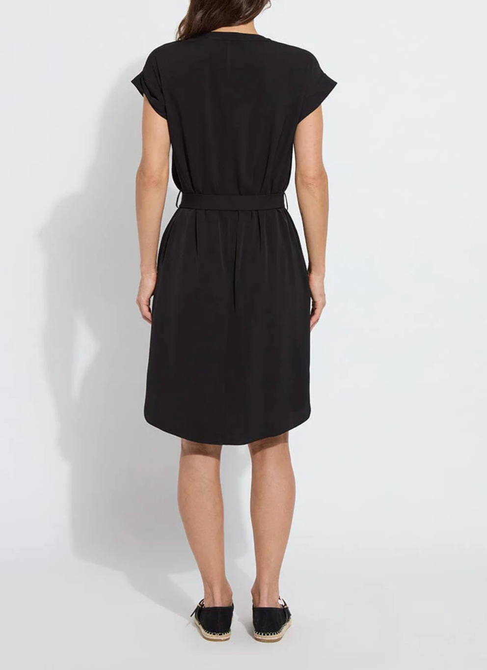Blakely Pull-On Dress in Black
