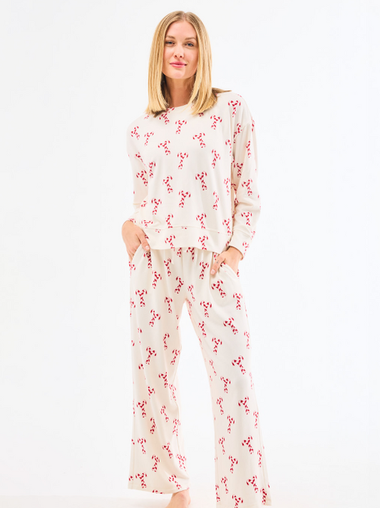 Sophie Pajama Set in Candy Canes