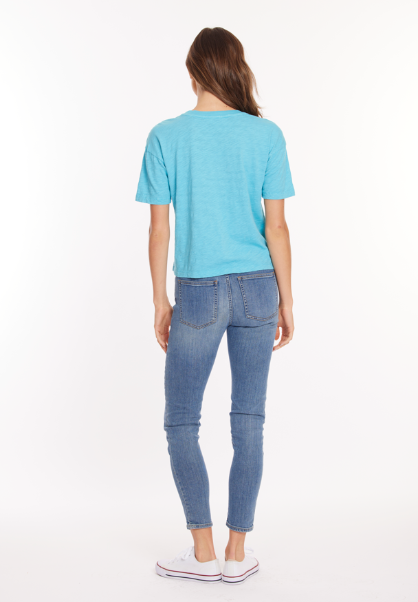 Shrunken Boxy Crew Tee in Mermaid's Tale