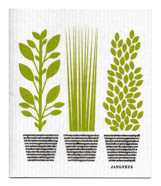 Swedish Dishcloth - Herbs