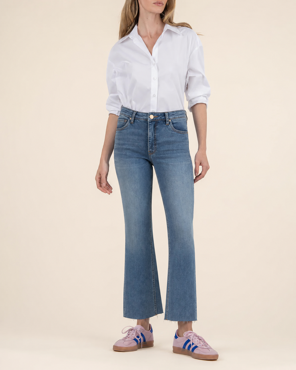 Kelsey Ankle Flare Jeans in Leader