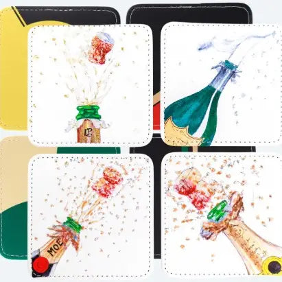 Bubbly Time Coasters (Set of 4)