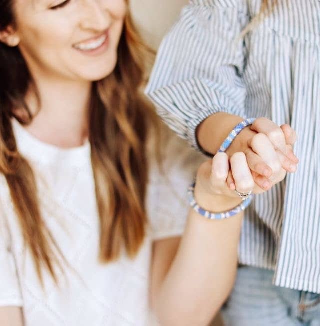 Mommy & Me Roll-On® Bracelets - Aquamarine