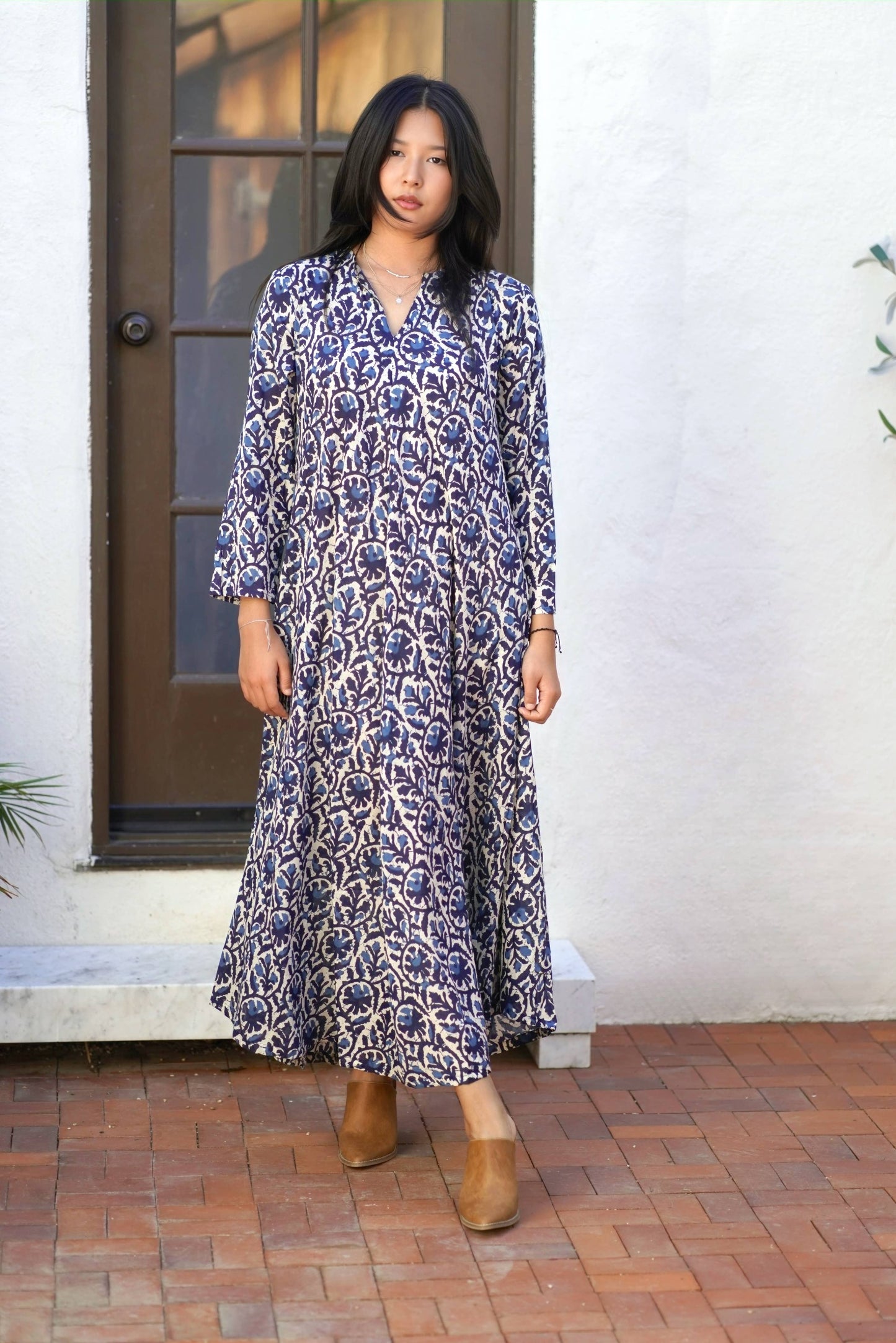 Calypso Aurora Dress in Navy