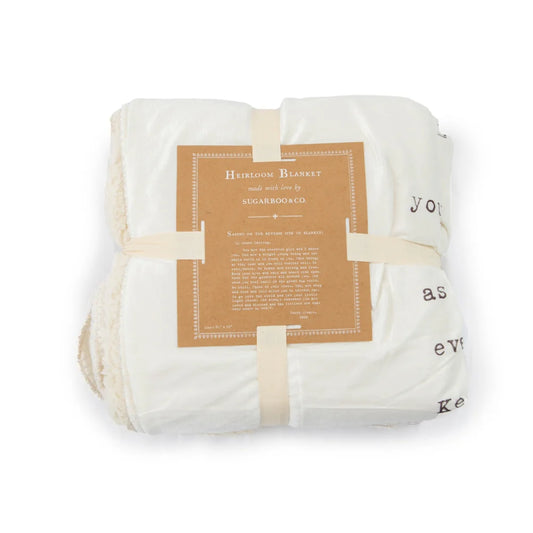 Sweet Darling (Letter to Sophie) Heirloom Blanket