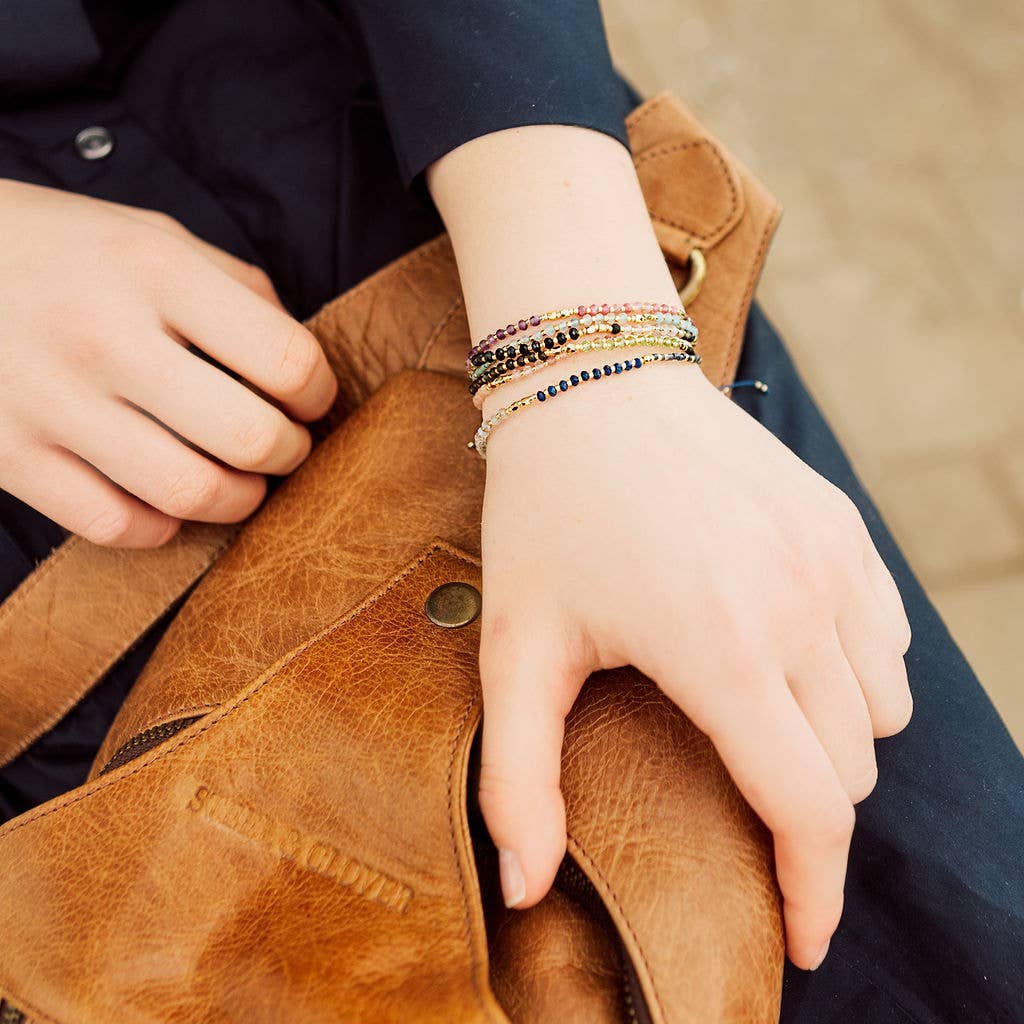 Berwyn Mini Bead Bracelet: Pink