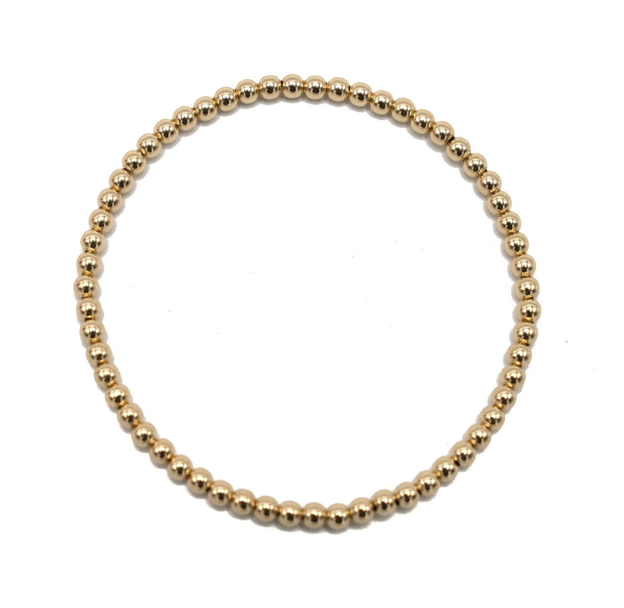3mm Gold Filled Karma waterproof bracelet - 7"