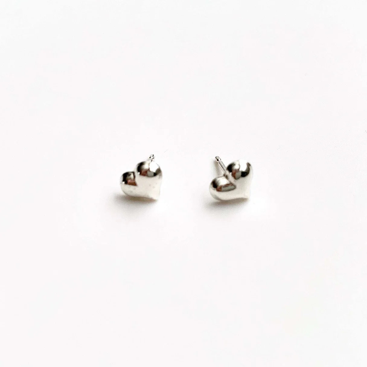 Teen Stud No 9 Sterling Heart